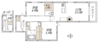 esola(エソラ)【2階】の間取り