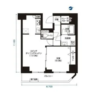 アーバネックス大森【13階】の間取り