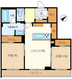ドエルアーバン2【1階】の間取り