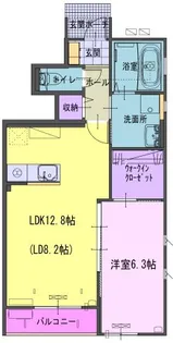 ヴェルジェ畑中【1階】の間取り