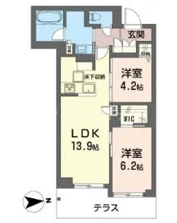 オウル【1階】の間取り