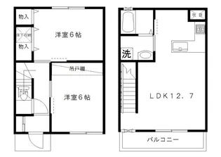 ポートサイド八雲【1階】の間取り