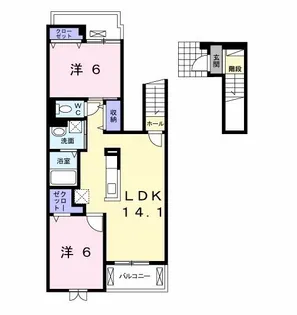 ブランネージュ【2階】の間取り