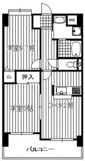 グランカーザ・エテシア【12階】の間取り