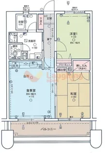 ライオンズマンション六ツ門【4階】の間取り