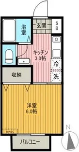 Yハイツ【1階】の間取り