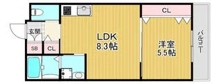 Dias宮野町【2階】の間取り