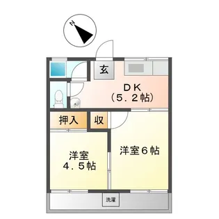 コーポサン【2階】の間取り