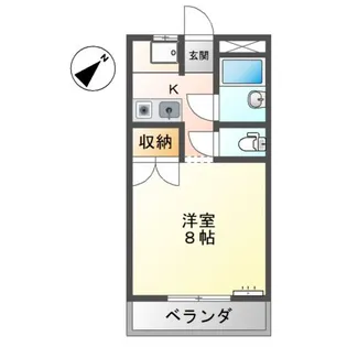 フォレスト,コーポ【3階】の間取り