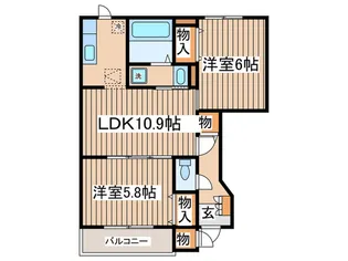 セゾン・グラシュ-Iの間取り