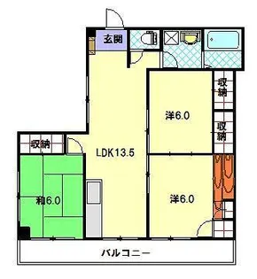 Prendre Liberty【3階】の間取り