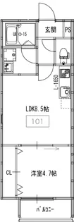 アート塚本【3階】の間取り