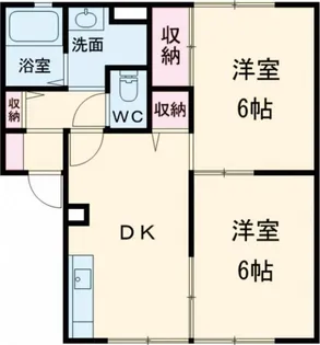 サンガーデンカムアンドエム A棟【1階】の間取り