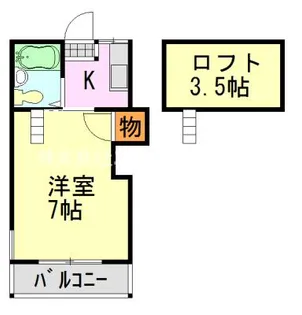 グランドハイツ千葉寺町【2階】の間取り