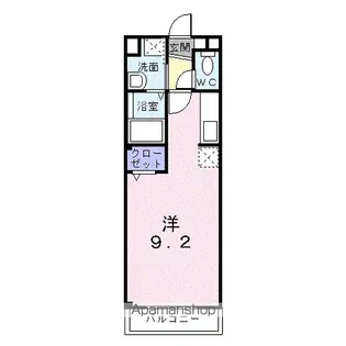 シャン・ド・フルール【1階】の間取り