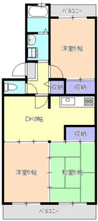 クレストけやき台【2階】の間取り