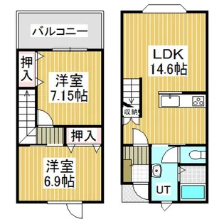 エタニティVIII【1階】の間取り