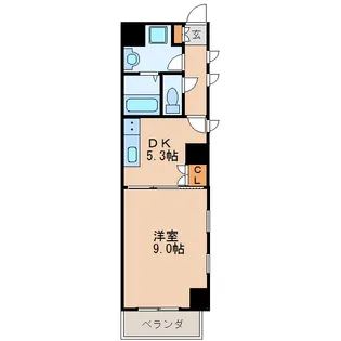レジディア東桜【8階】の間取り