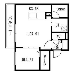 ciel幌平橋【4階】の間取り