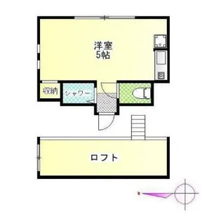 ローズハウス【2階】の間取り