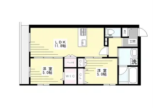 イリュージア【1階】の間取り