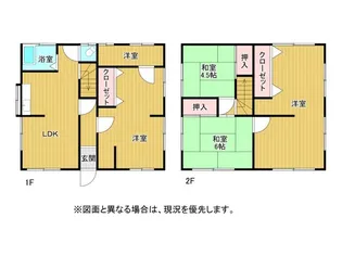大江アパートA棟の間取り
