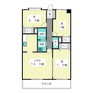 グランドゥールII【2階】の間取り