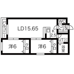【弊社限定物件】フィオーレ北23条【2階】の間取り