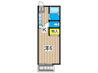 ハイツカシマ【2階】の間取り