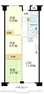 センチュリー久米川【3階】の間取り
