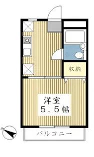 ハイツミヤモト【3階】の間取り