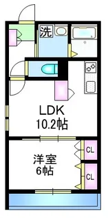 Del Sole【3階】の間取り