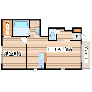 セジュールフォレストD【1階】の間取り