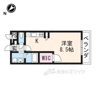 アンプルールフラーリッシュ【2階】の間取り