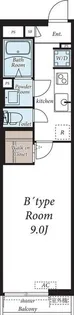 ヴィラ南大沢【1階】の間取り