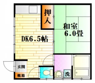 三上AEアパート A棟【2階】の間取り