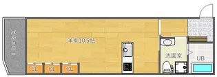 江坂テネラ【3階】の間取り