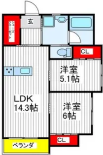 View新小平【3階】の間取り