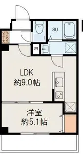 コネクトパークヒルズ新田町【2階】の間取り