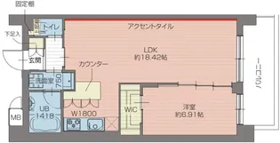 プレジオ北綾瀬ASIAN【4階】の間取り