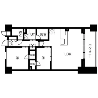 スプランディッド五条堀川【11階】の間取り