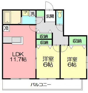 Comodo Casa(コモドカーサ)【3階】の間取り