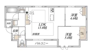 ソレイユ・ド 池袋【2階】の間取り