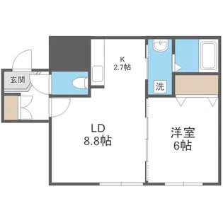 A BOND菊水【2階】の間取り