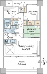 パークシティ柏の葉キャンパス一番街D棟【15階】の間取り