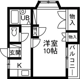 ニュークリアス下小出【2階】の間取り