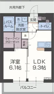 リベルテ堺屋【3階】の間取り