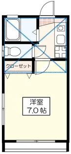 ウエスト・ヒルズ【1階】の間取り