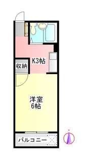 コーポ平成【3階】の間取り