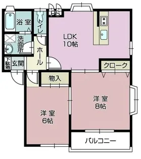 グローリ塚田【2階】の間取り